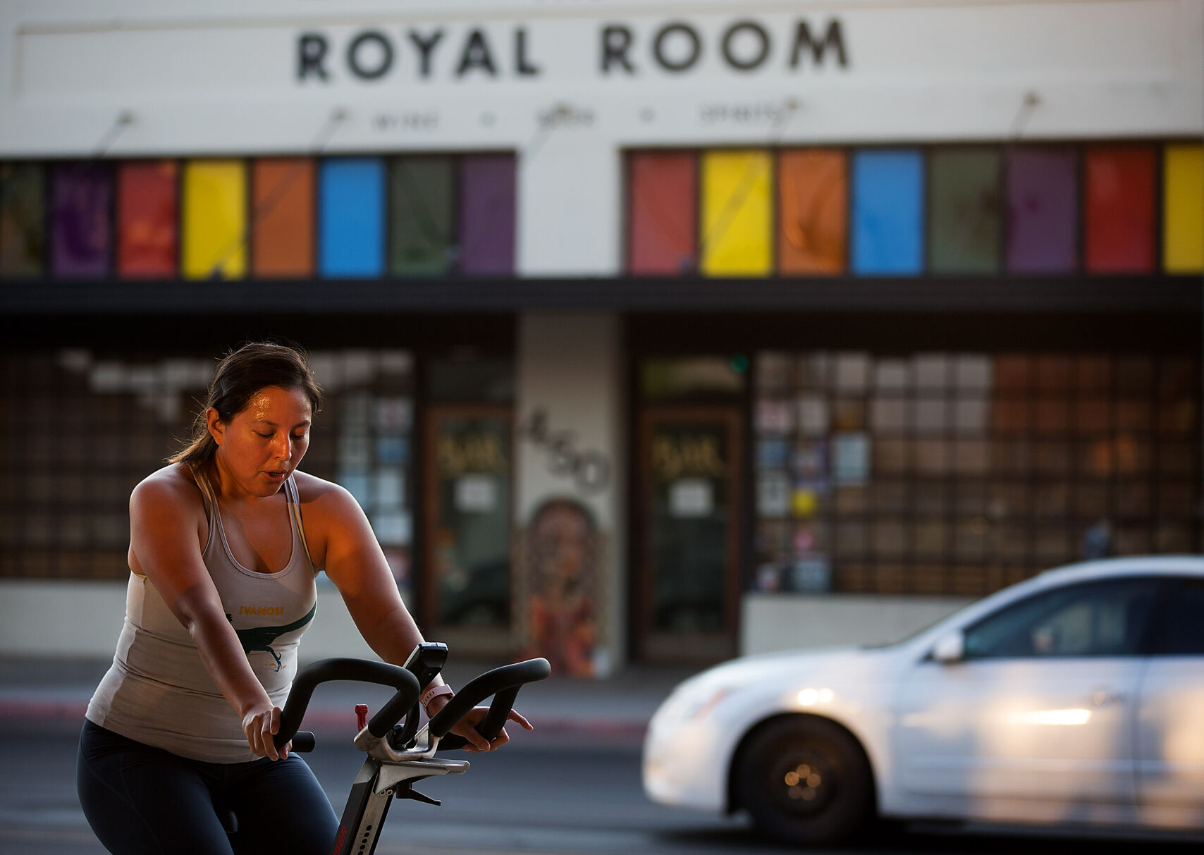 Tucson outdoor fitness Let's Sweat spin class